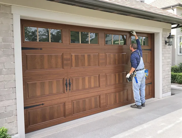 Custom garage door showcase by Walnut Garage Door Repair in Walnut