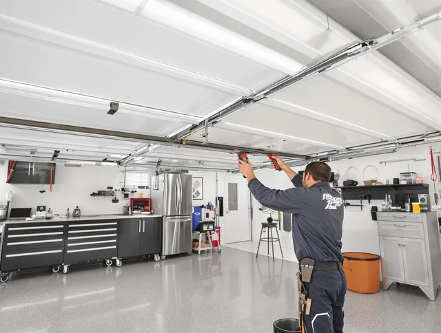 Overhead garage door repair service by Walnut Garage Door Repair in Walnut