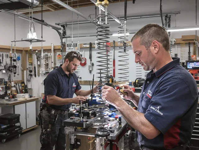 Garage door spring repair service by Walnut Garage Door Repair in Walnut